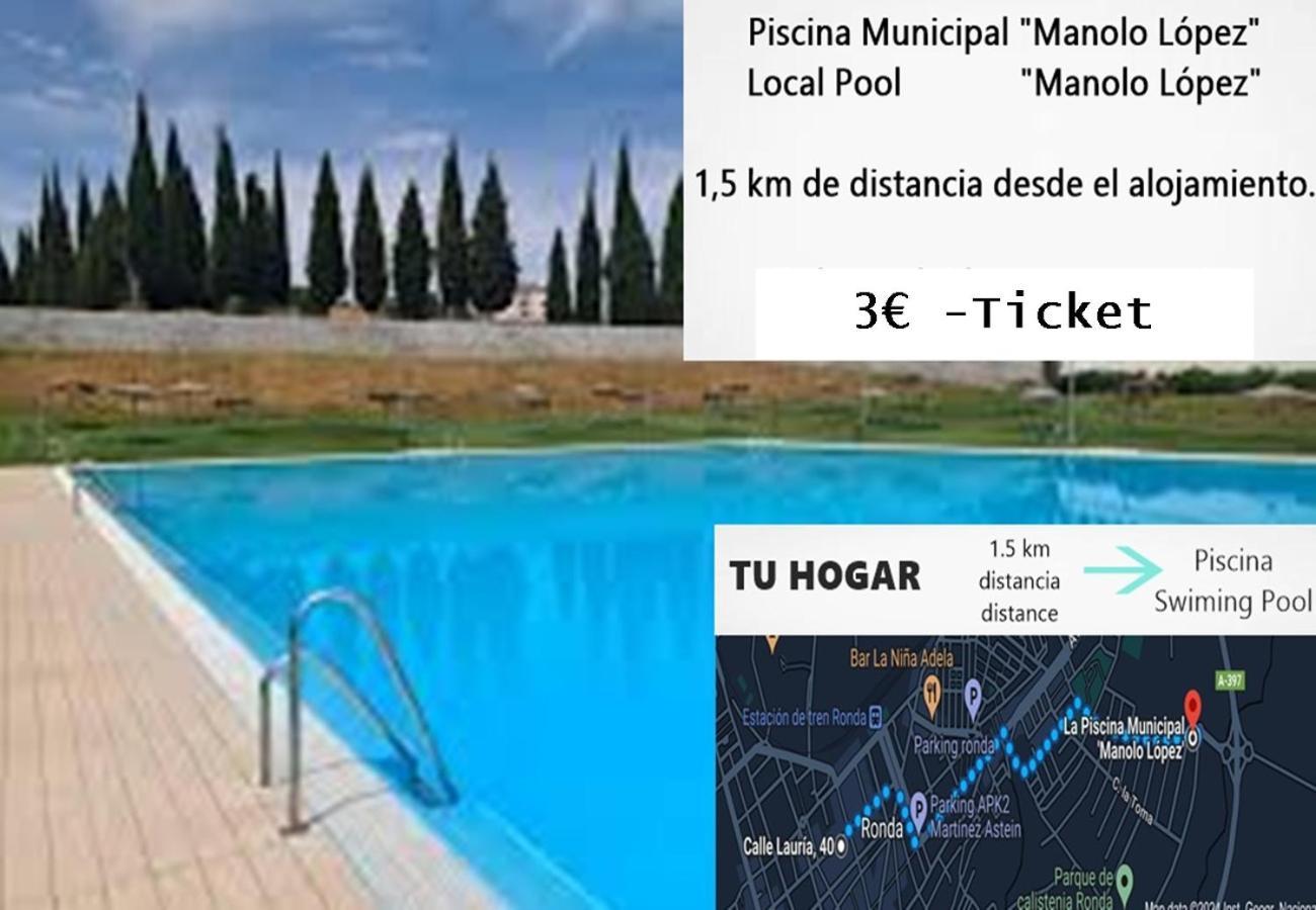 Tu Hogar Desayuno, Parking Y Piscina Incluidos Ronda Zewnętrze zdjęcie